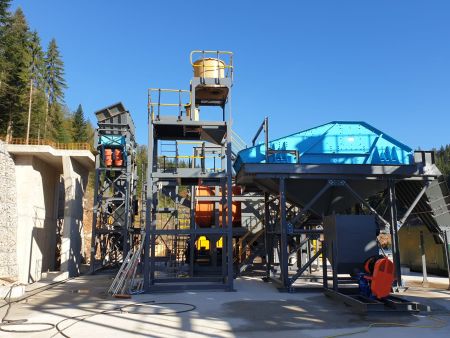 Geomet processing plant assembly